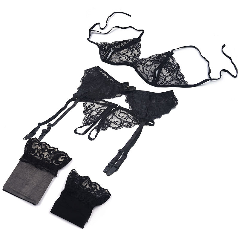 Sheer Mesh Bra - 1 комплект женского кружевного белья: бюстгальтер