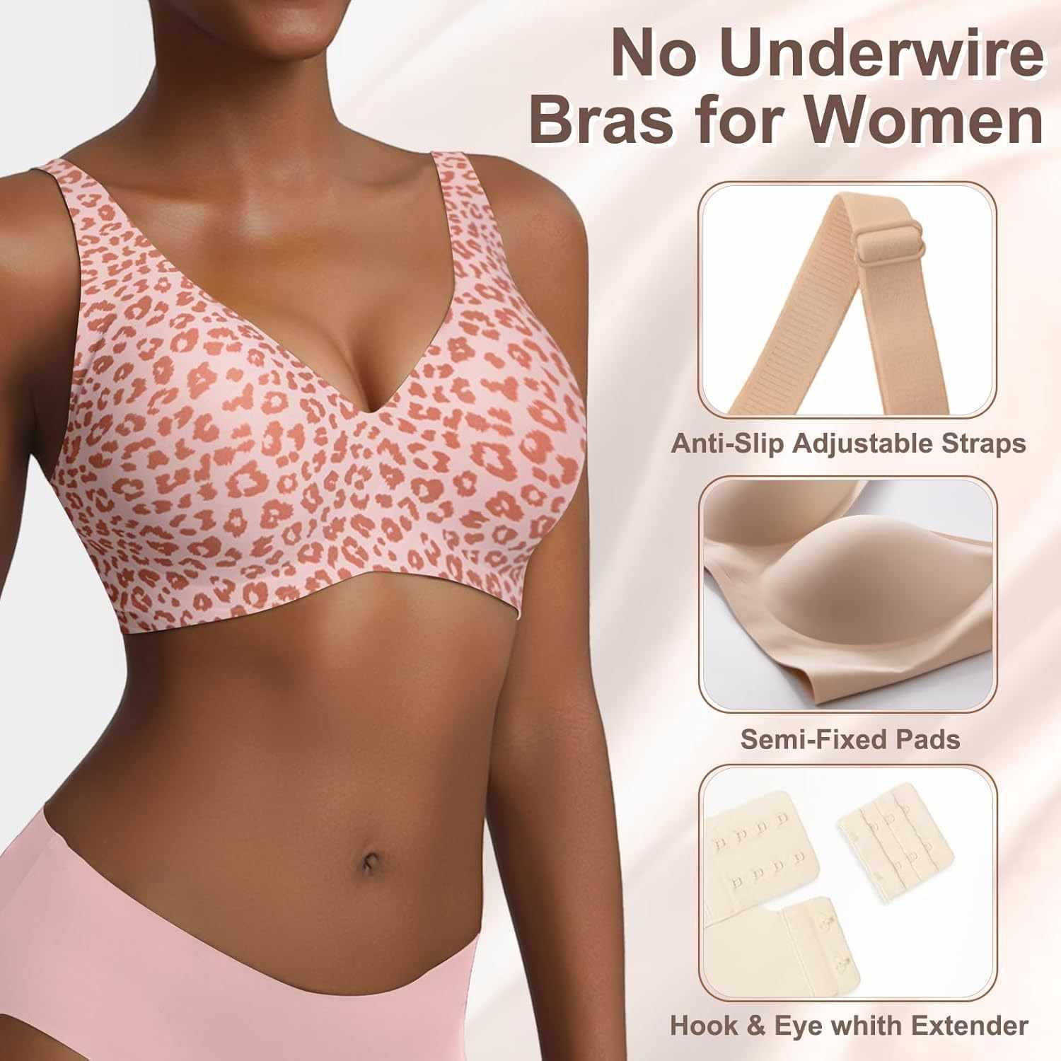 Женский бесшовный бюстгальтер  – обзор и цена Plunge Bra Push Up