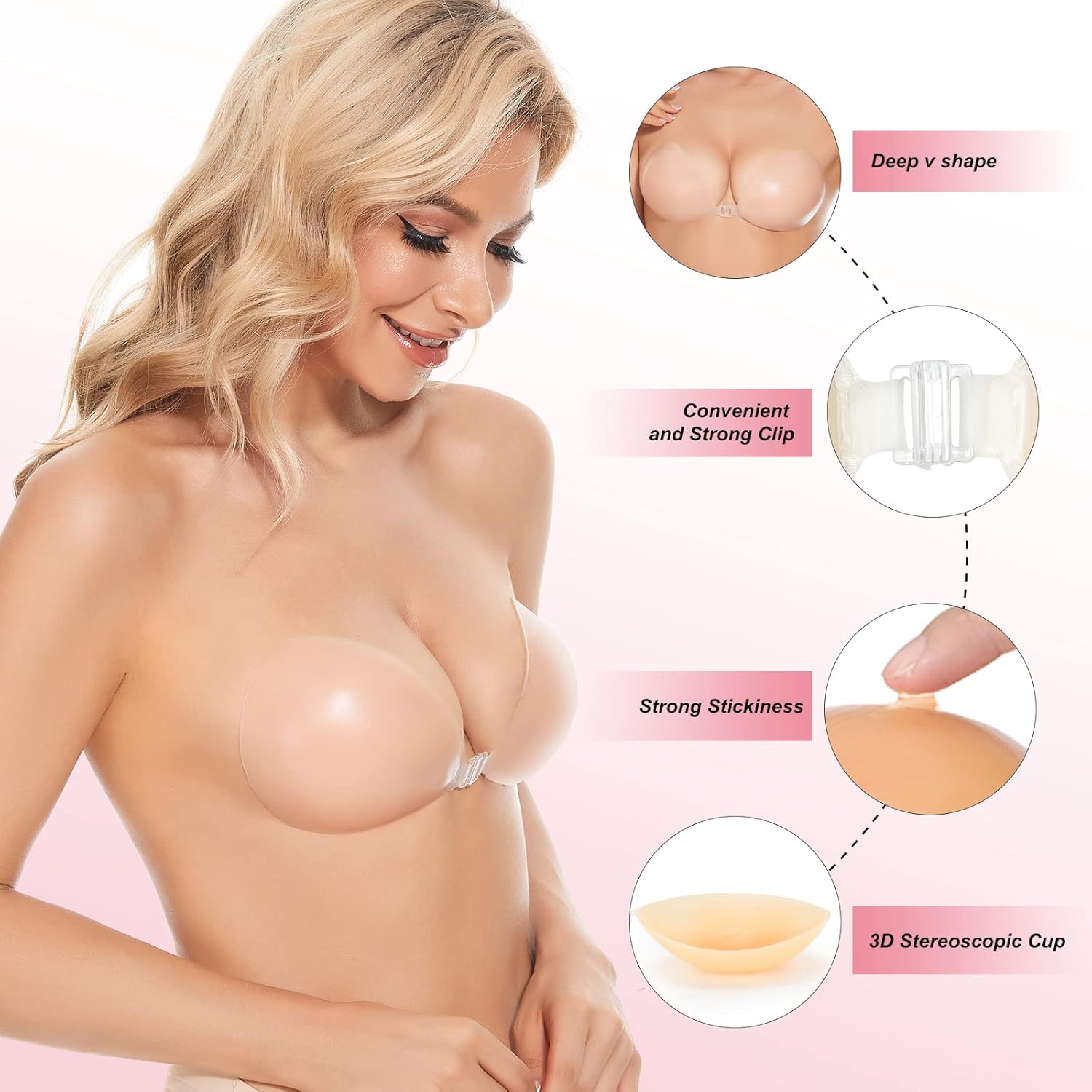 Самоклеящийся бюстгальтер-неви – обзор и цена Strapless Bra Adhesive