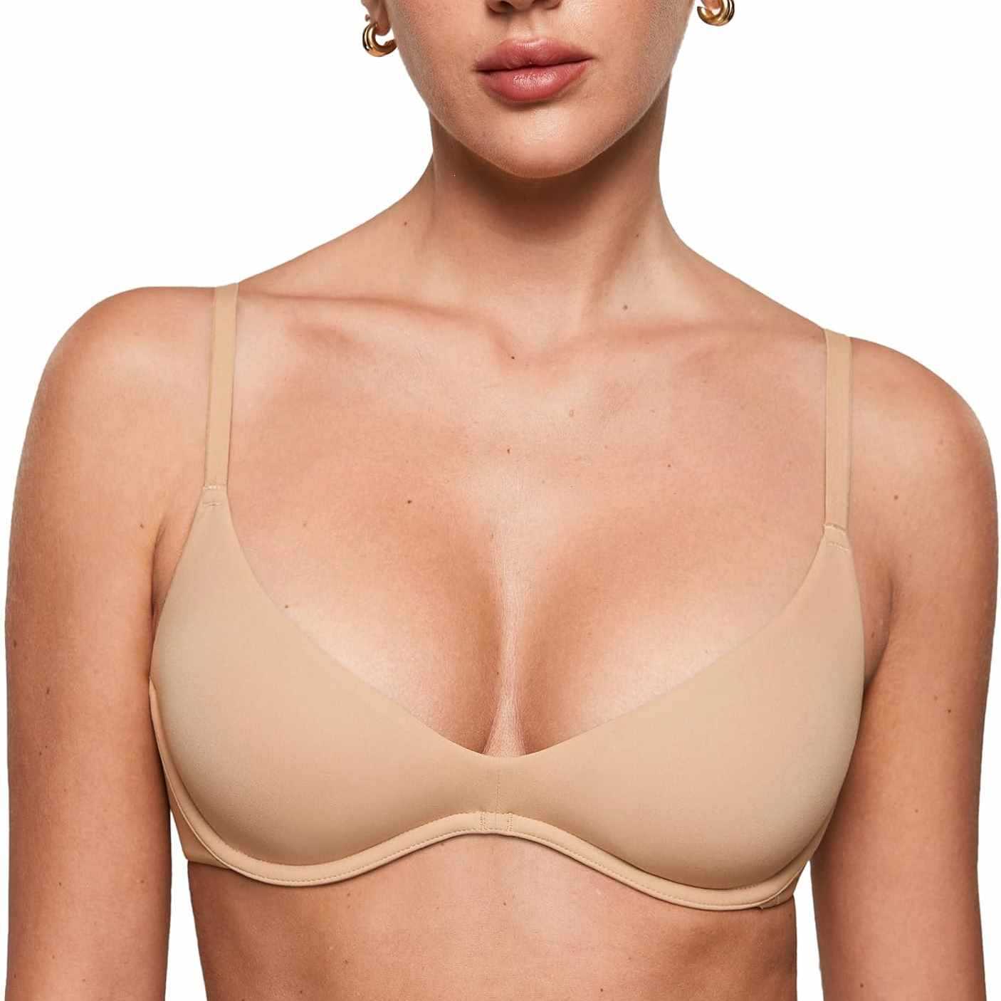 Женский бесшовный бюстгальтер  – обзор и цена Plunge Bra Push Up
