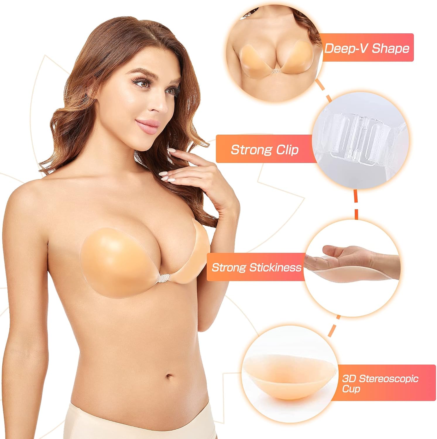 Бюстгальтер-пуш-ап без косточе – обзор и цена Strapless Bra Adhesive